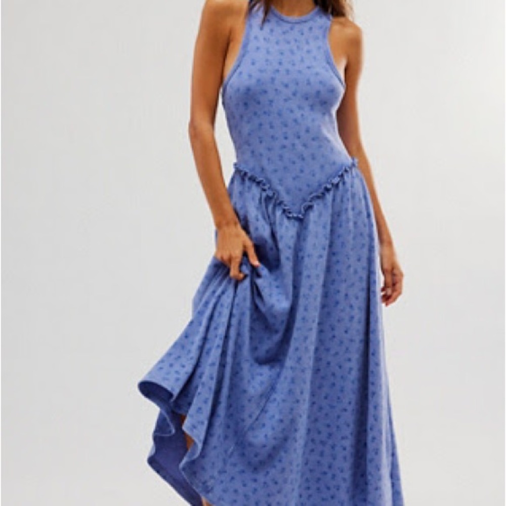 Free People Blue maxi sundress